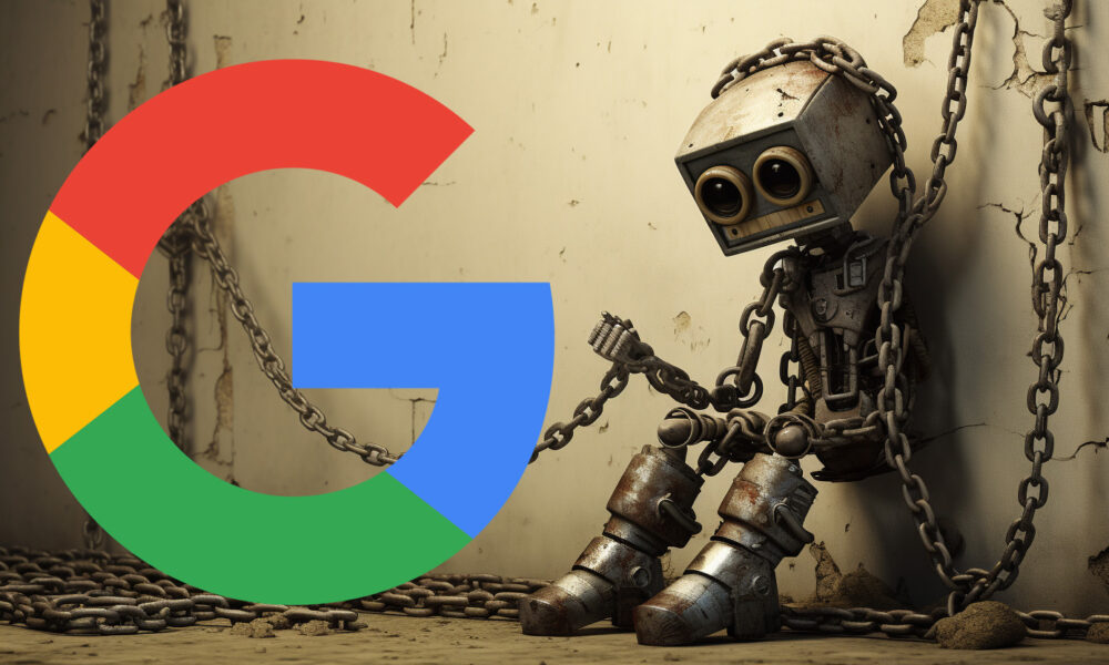 Robot Chains Links Google Logo