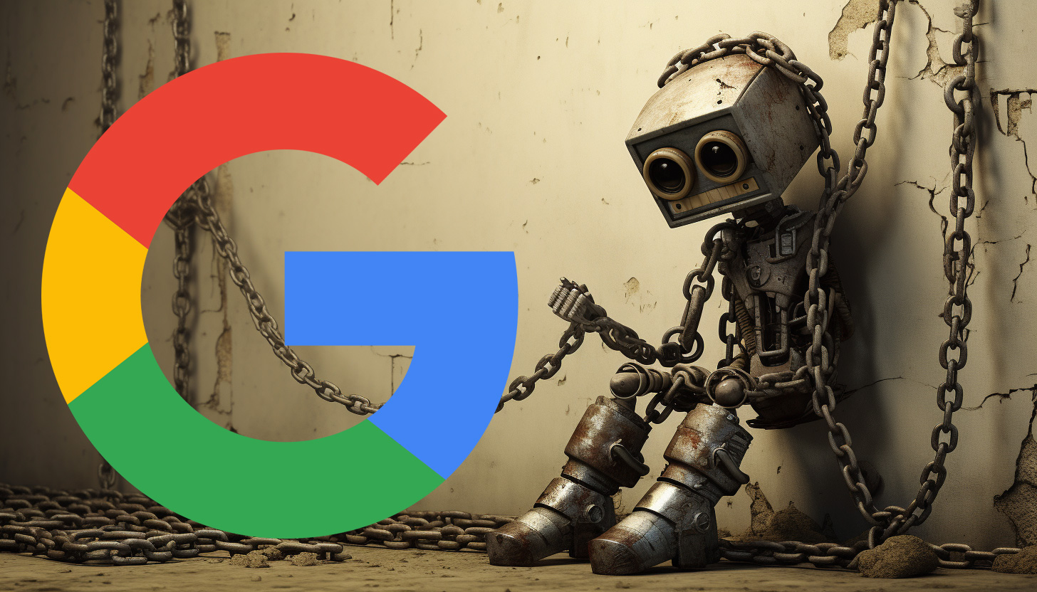 Robot Chains Links Google Logo