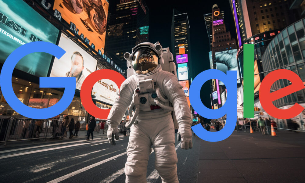 Astronut Times Square Google Logo