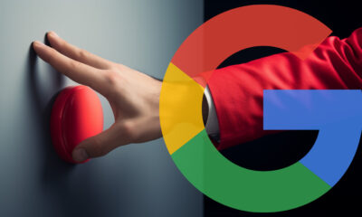 Google Update Button Press Hand