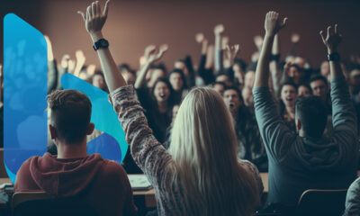 Bing Students Raising Hands