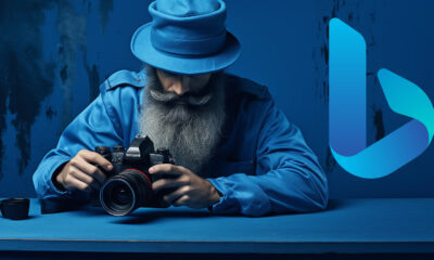 Photographer In Blue Bing