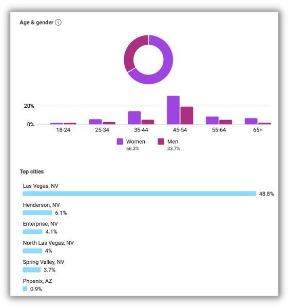 facebook audience insights demographics for buyer persona example