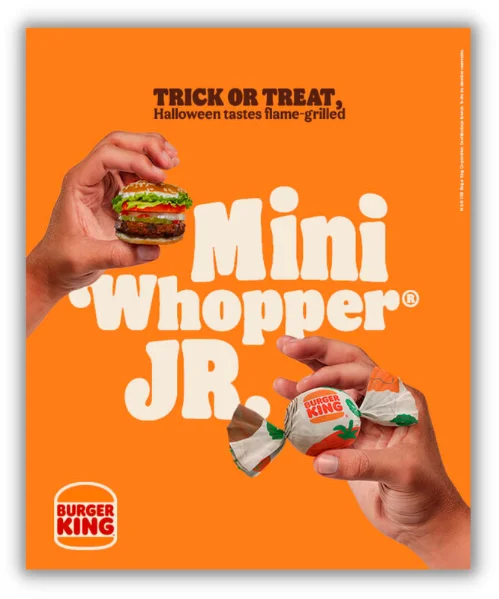 buying motive example ad from burger king around halloween
