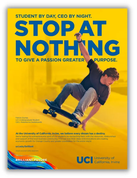 buying motive - self actualization - ad from college that appeals to self actualization buyer motive