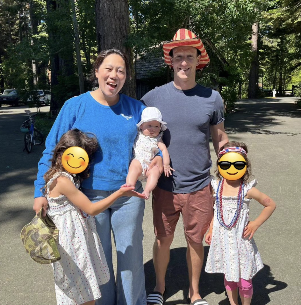 Zuckerberg was bashed for posting a family photo coving his two eldest daughers' faces with emojis --  a move to protect their privacy as Instagram has been accused of monetizing user data that has led to personal data becoming public.