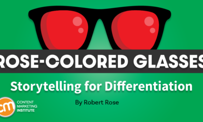 Rose-Colored Glasses logo for a story about product differentiation