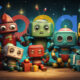 Robots Holiday Gifts Google Logo