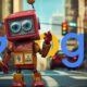 Robot Directing Traffic Google Logo