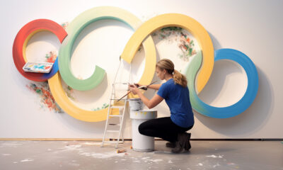 Painting Google Logo Canvas