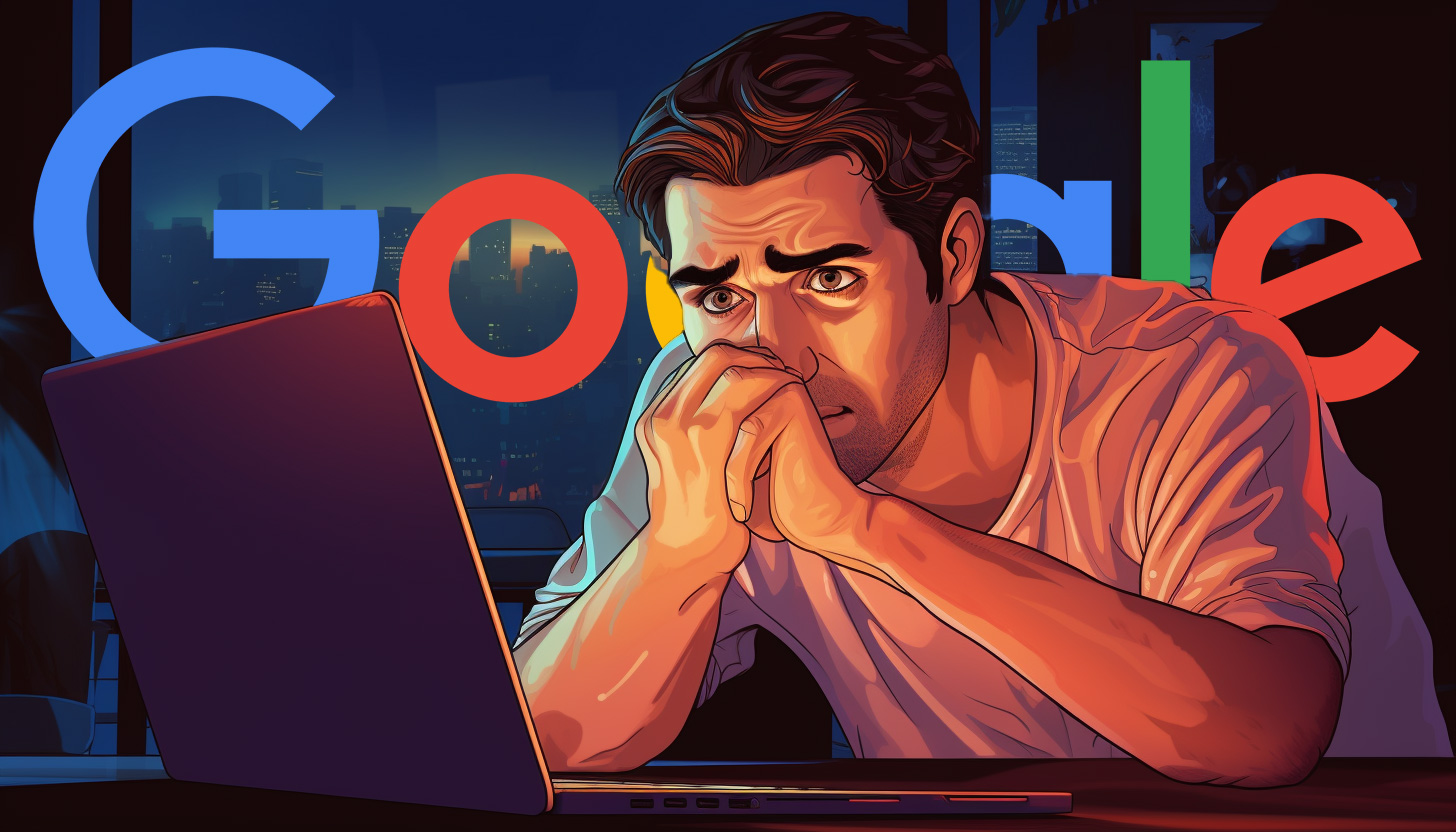 Ashamed Look Man Google Logo