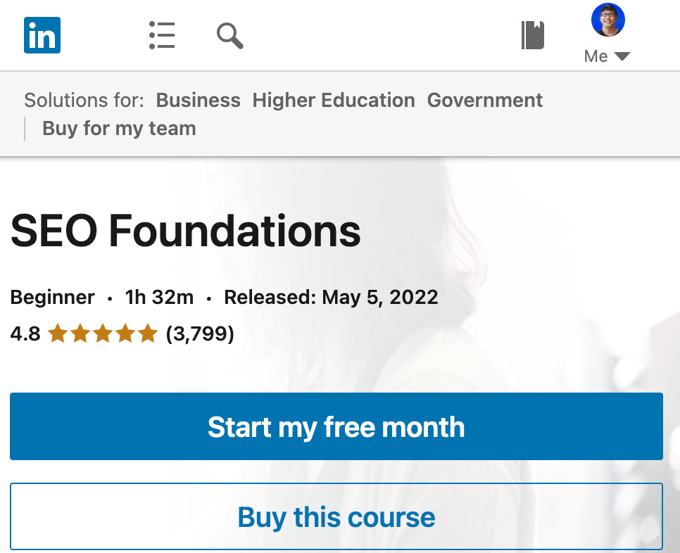 SEO Foundations on LinkedIn
