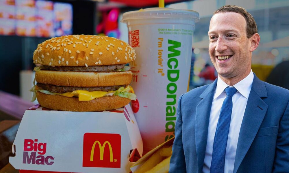 Mark Zuckerberg Reveals the Gigantic Amount He Eats Every Day (It Involves McDonald's)