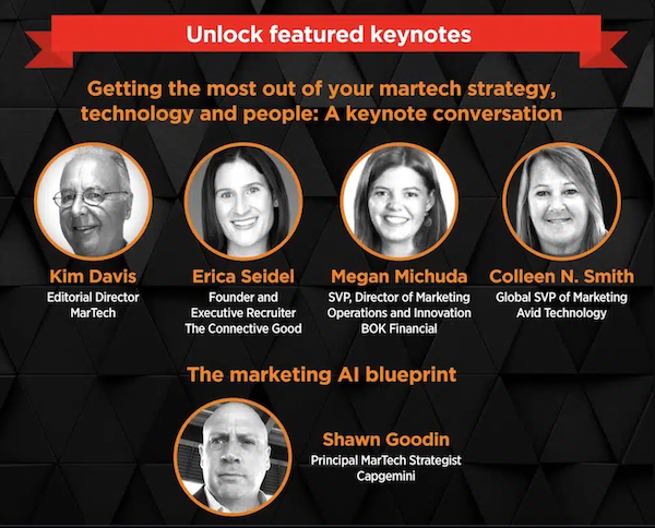 Featured MarTech Conference keynotes