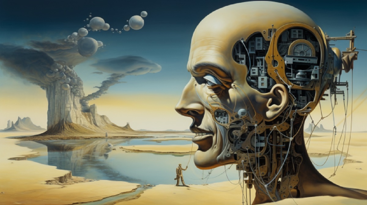 Artificial intelligence painted by Salvador Dali.