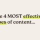 The 4 Most Effective Types of Content to Share on Social Media [Infographic]