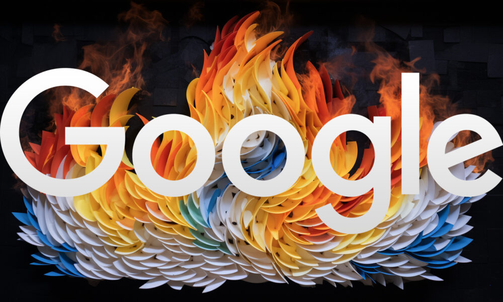 Google Paper Logo Algo Burn Hcu