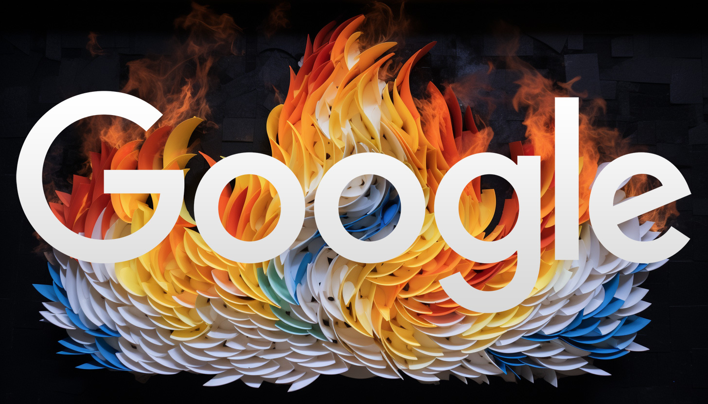 Google Paper Logo Algo Burn Hcu