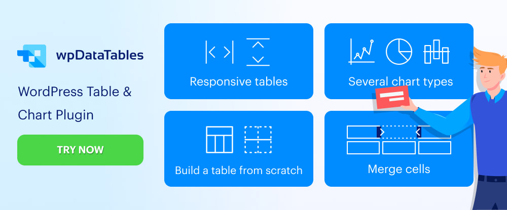 wpDataTables – Tables & Charts WordPress Table Plugin