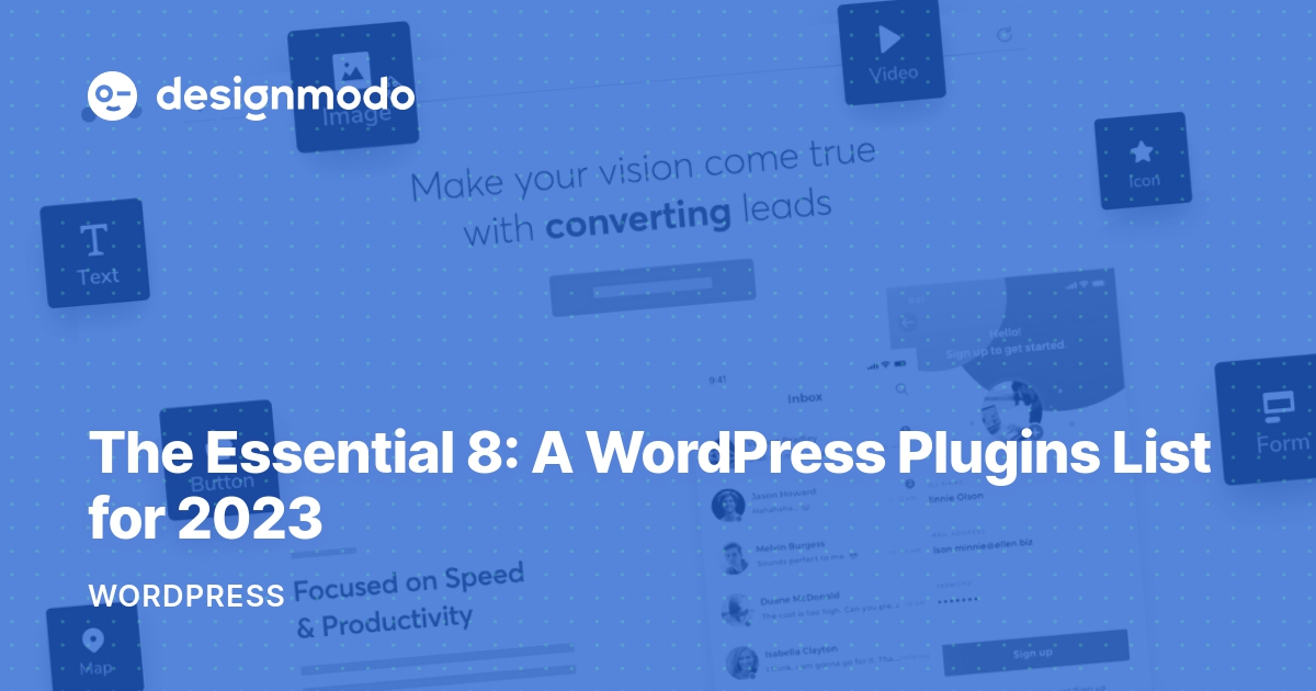 The Essential 8: A WordPress Plugins List for 2023   