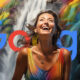 Google Waterfall Woman