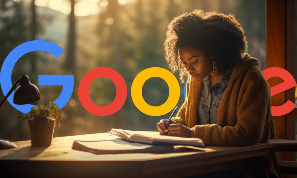 Female Writer Google Logo