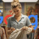 Woman Shopping Price Tag Google Logo