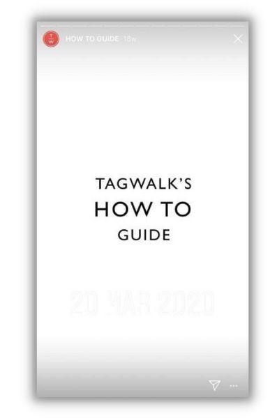 Instagram Highlights - Tagwalk instagram highlight