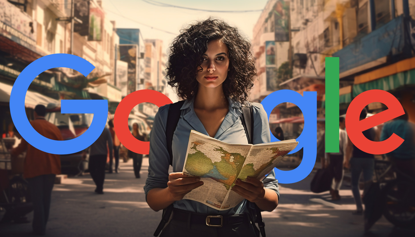 Woman Map Street Google Logo