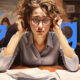 Woman Writing Frustrated Google Logo