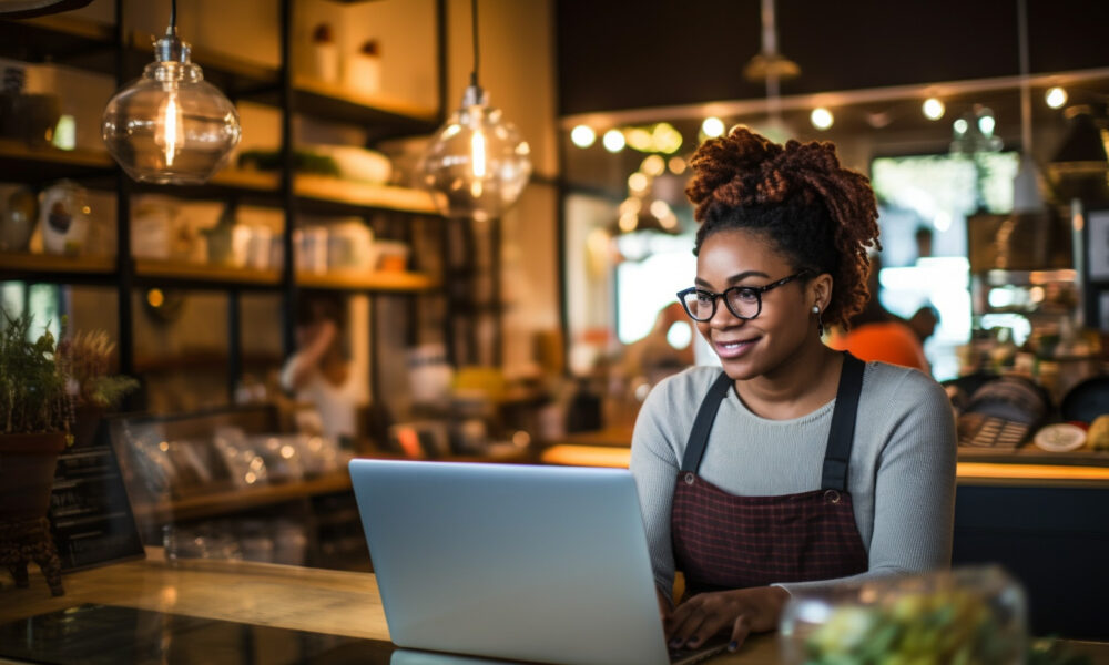 Woman Business Owner In Store