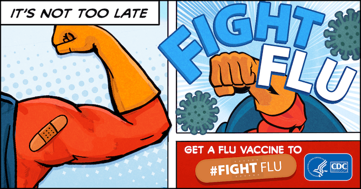 december marketing ideas: flu vaccination week