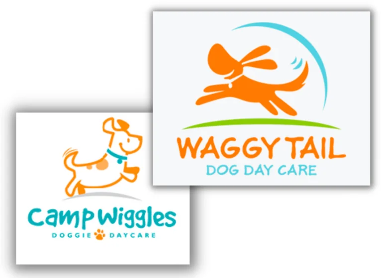 creative brief - example of logos from two businesses that look similar