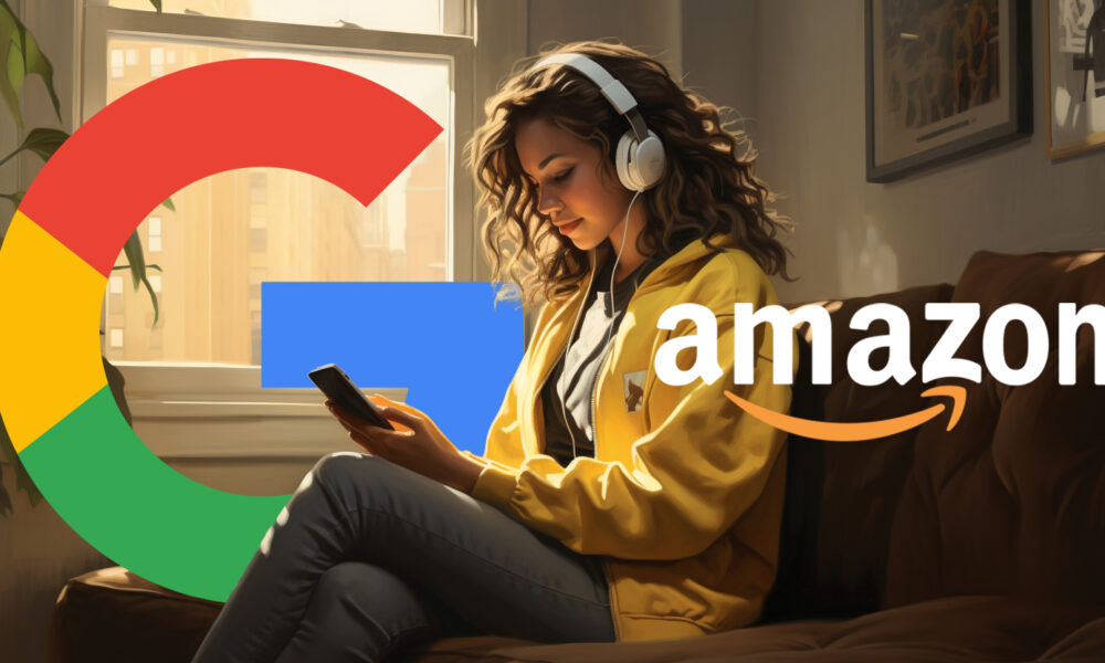 Google Amazon Woman Couch Iphone