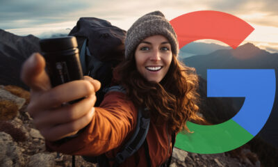 Influencer Selfie Mountain Google Logo