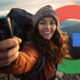 Influencer Selfie Mountain Google Logo