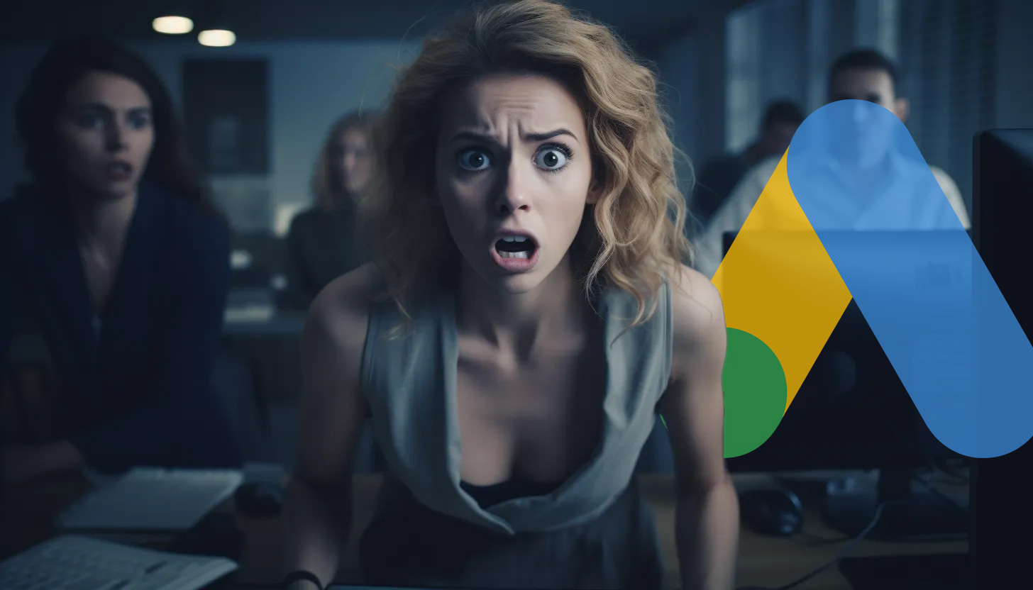 Woman Scared Update Agency Google Ads