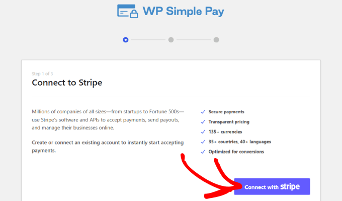 Connect to stripe 