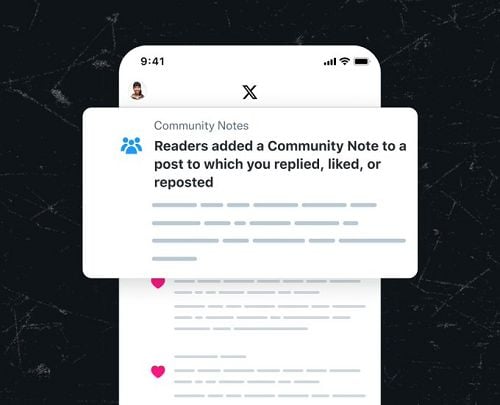 X Adds New Notifications for Posts that Have Had a Community Note Added