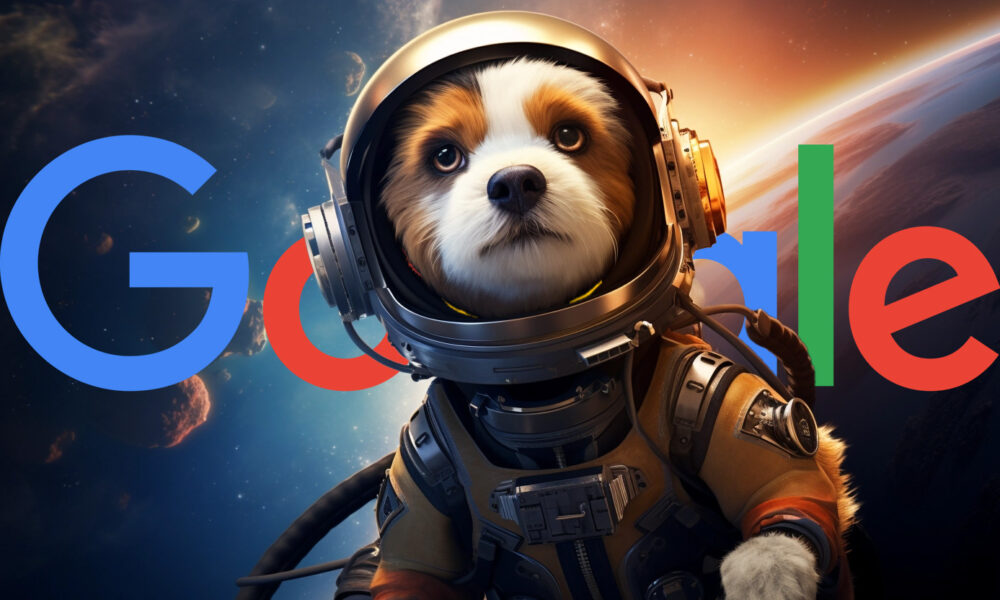 Dog Astronut Google Logo