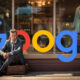 Business Man Locked Out Of Closed Store Google Logo