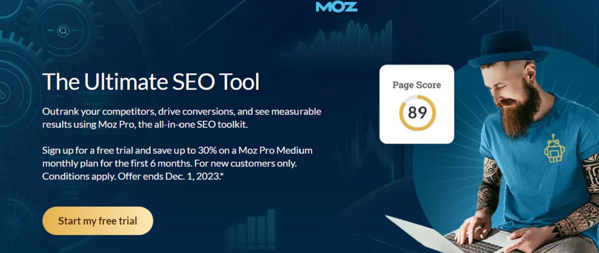 MOZ is an SEO tool which can help establish authority.