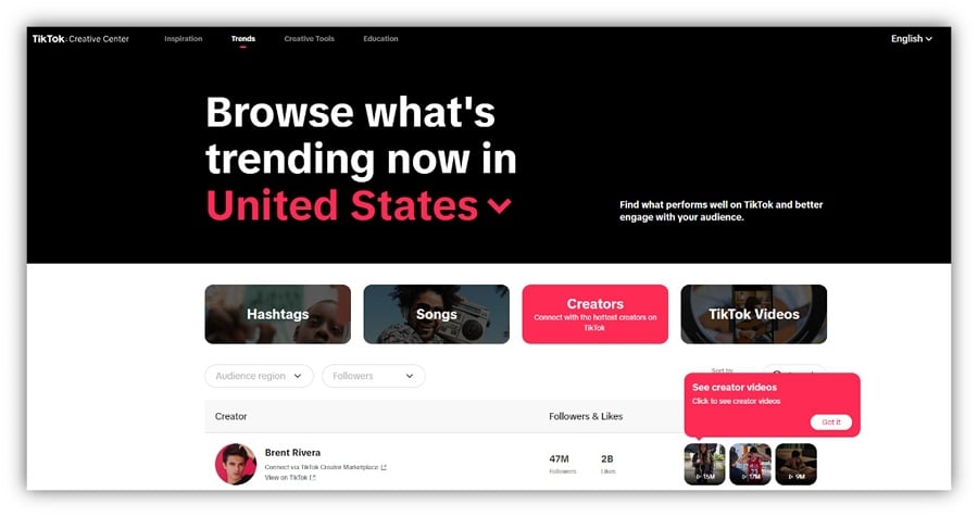 tiktok trend discovery - trend discovery using tiktok creative center