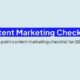 Content Marketing Checklist for 2024: 24 Steps to Online Success [Infographic]