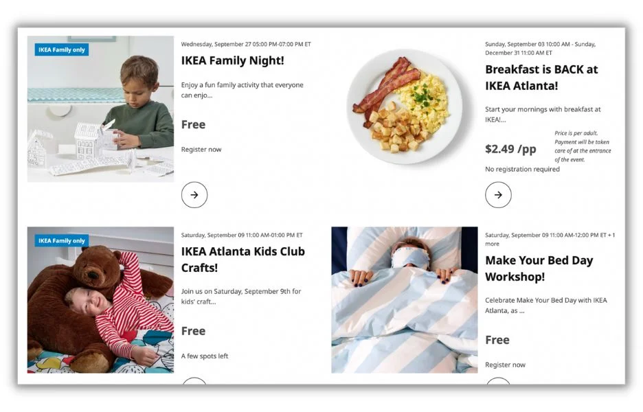 Brand community - IKEA community web page