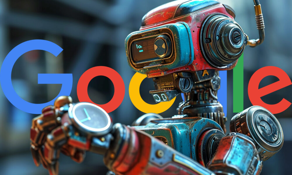 Google Robot Wearing Watch