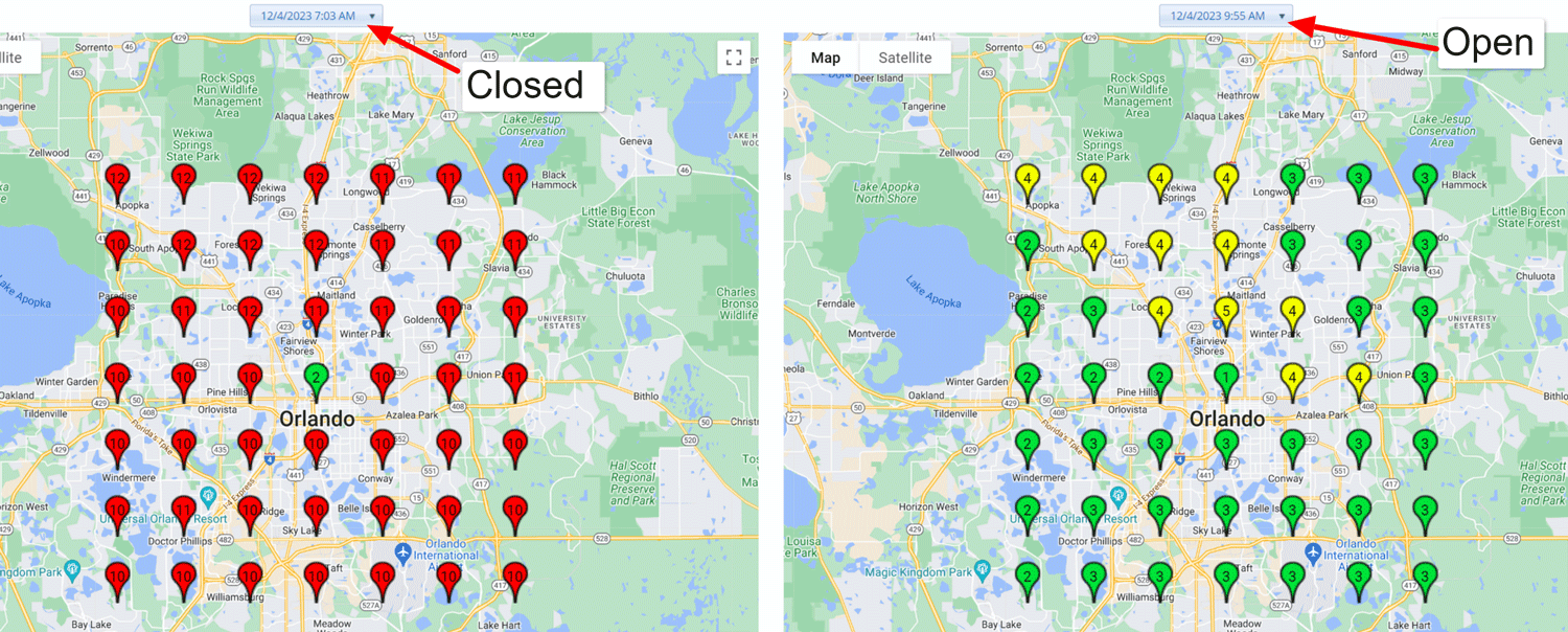 Google Local Closed Ranking 1