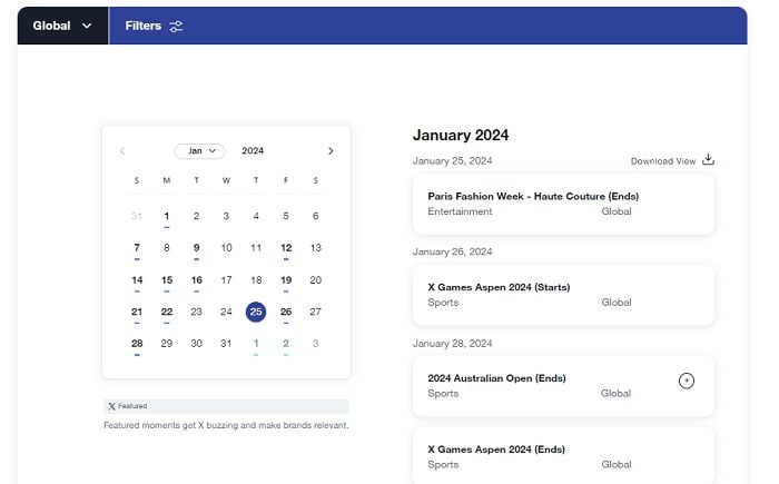 X Shares 2024 Marketing Calendar to Assist with Campaign Planning