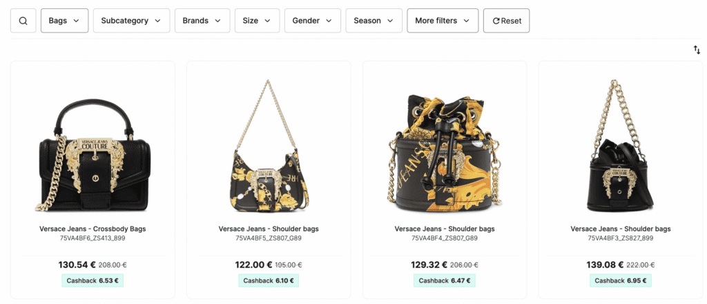 Bags category of BDroppy