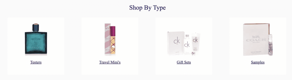 Shop by type on FragranceX